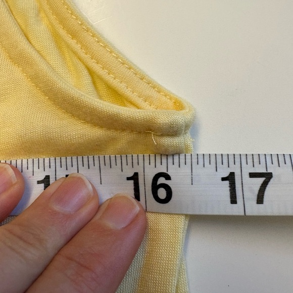Ardene light yellow sleeveless tank tunic top w zipper detail women's size Small - Picture 7 of 9